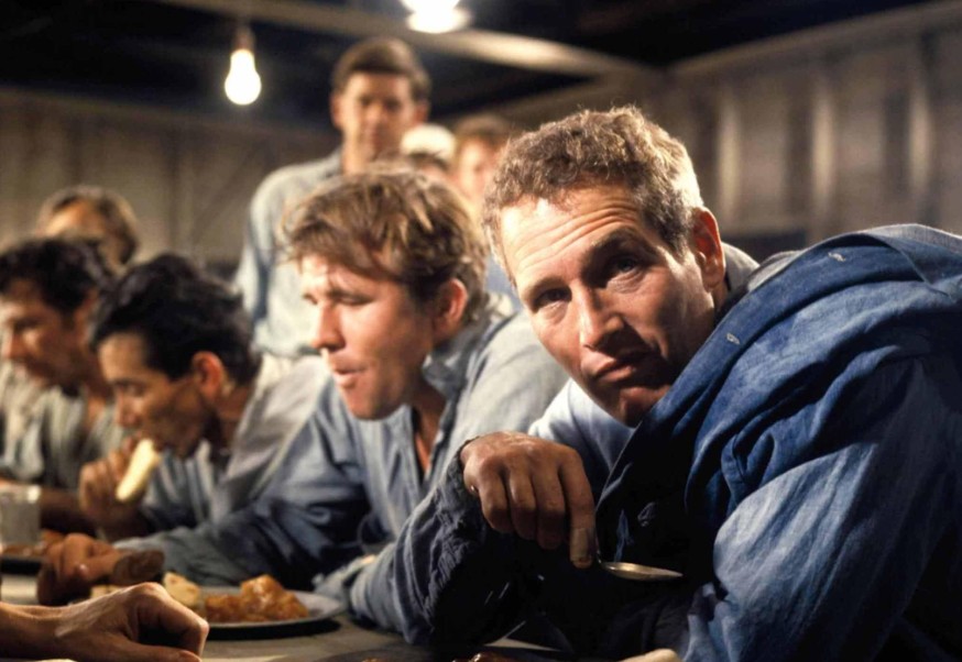 Image of a group of men in the Cool Hand Luke film.