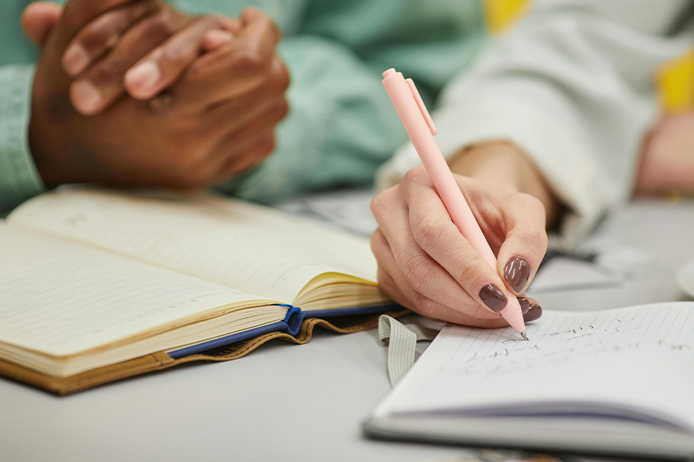Two fellow writers working on stuff together