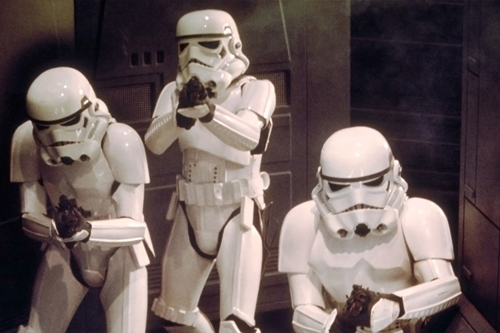 Stormtroopers visualized to display what a stock character might be
