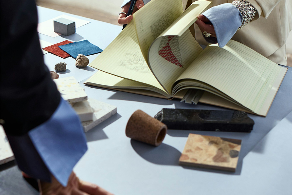 The process of organizing and outing a book illustrated in image