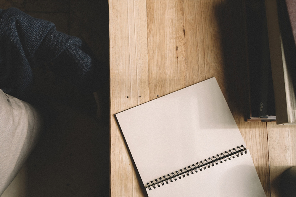 A blank page for the article "Follow the Dog: On Persistence and Self-Trust" by Tess Callahan