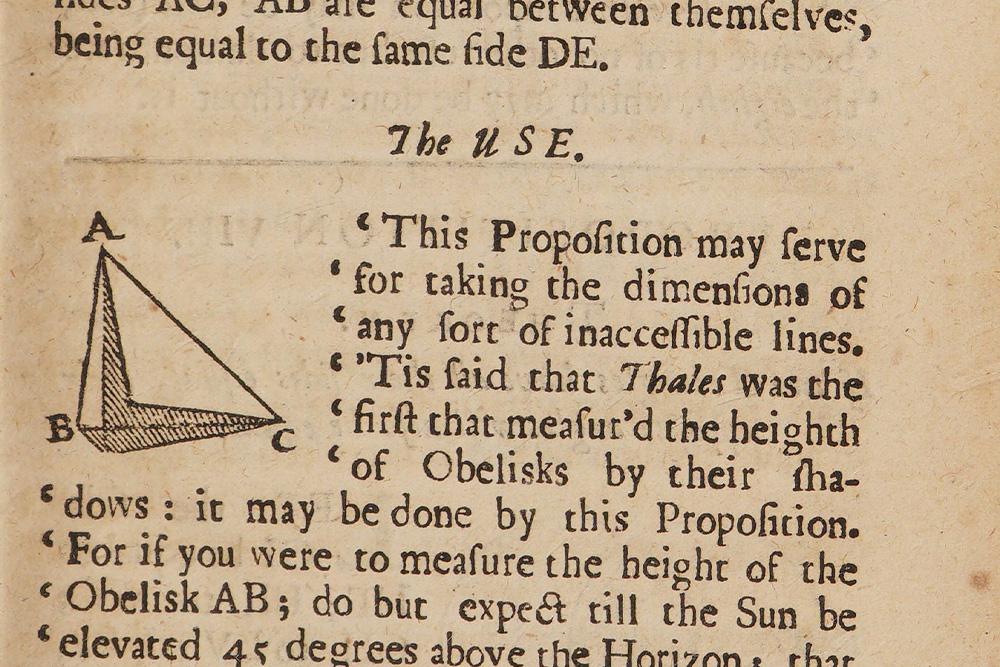 demonstration of how Euclid would use 1 of the 5 different writing styles in combination with technical diagramming to create functional arguments