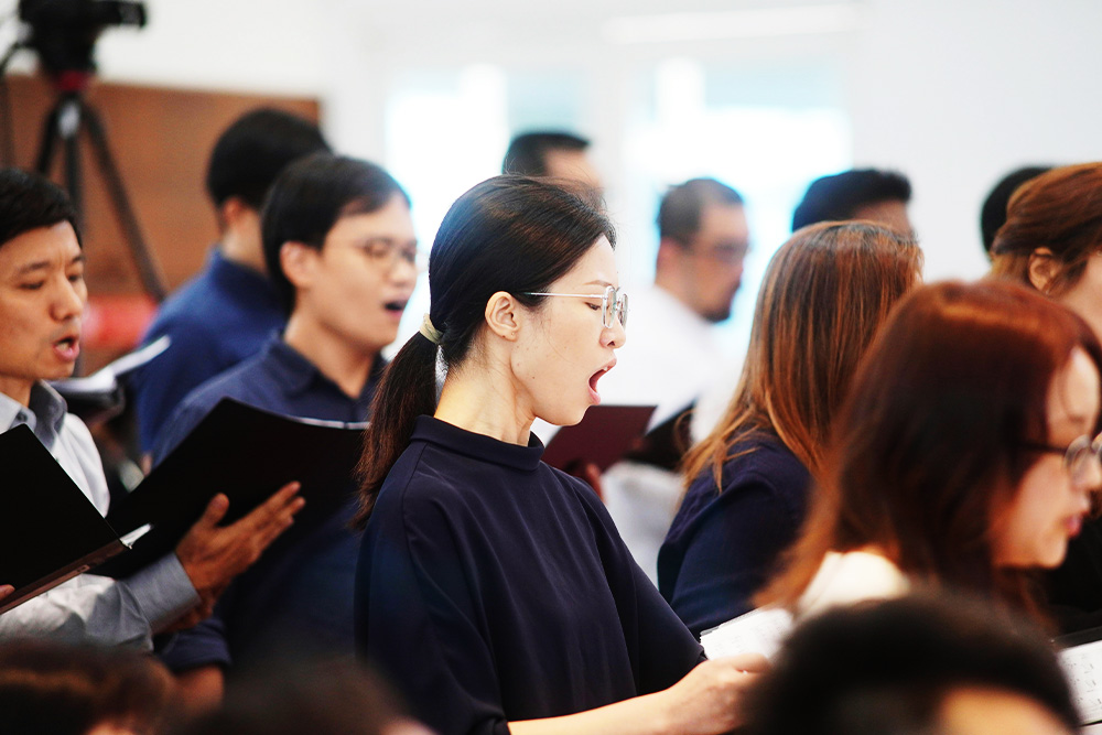 A woman whose style of singing sets her apart from the crowd is a simple and effective metaphor for how to visualize the ways to describe a voice for characters to be distinguished from one another easily