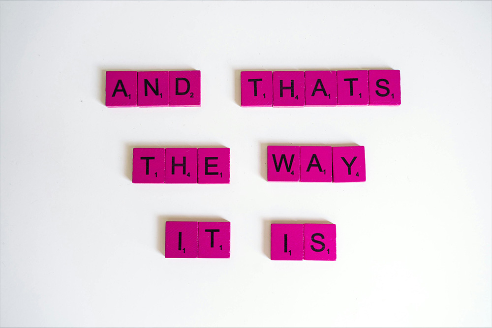 Scrabble pieces arranged to form a six word sentence that evokes a feeling of 6-word memoir importance.