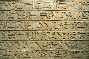 Common themes in literature appear often in hieroglyphic storytelling