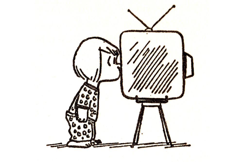 Schulz kid staring into a television comically demonstrates the difference between a short film and a TV episode