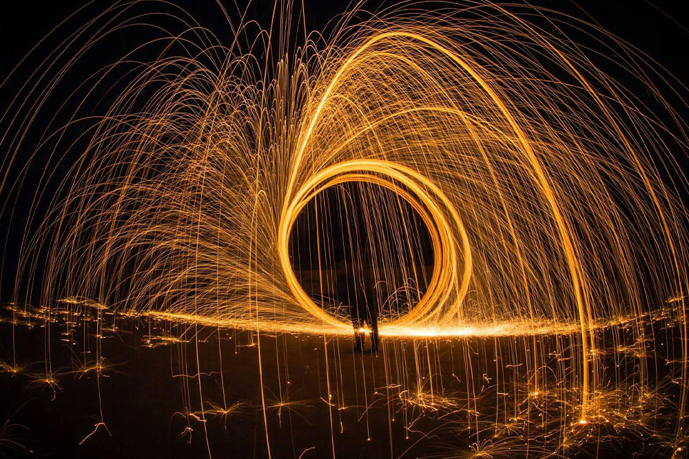 A character surrounded by low shutter lights in circles to suggest that plot development only exists in service of the characters