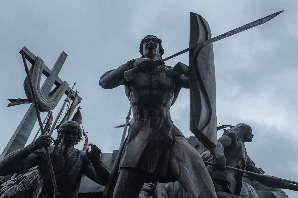 Photo of a heroic statue suggesting the hero archetype in a myth context