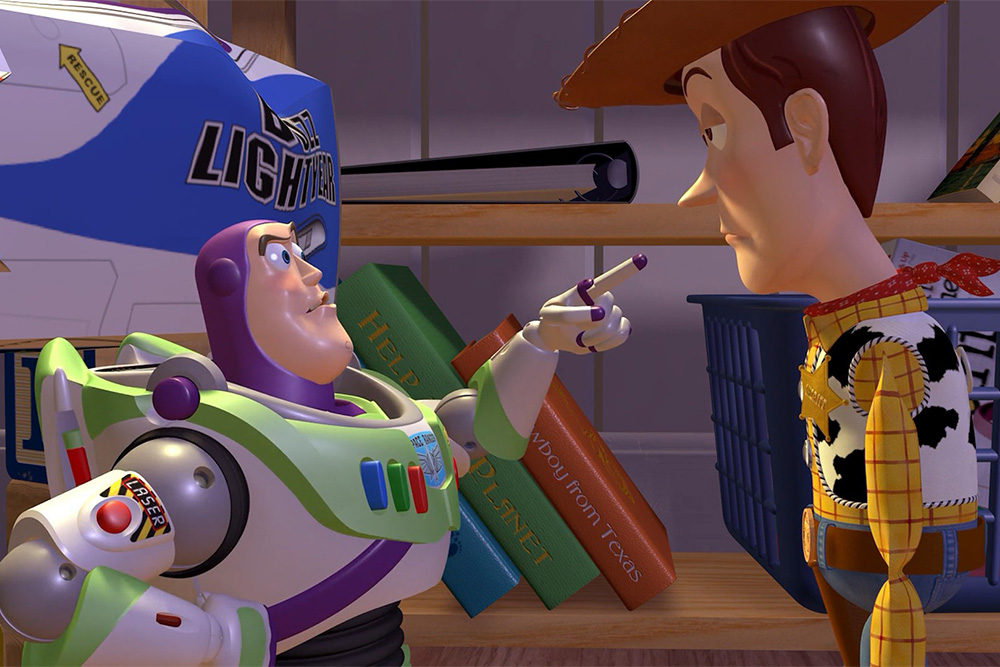 Reminder from Toy Story of internal conflict examples as textual reference