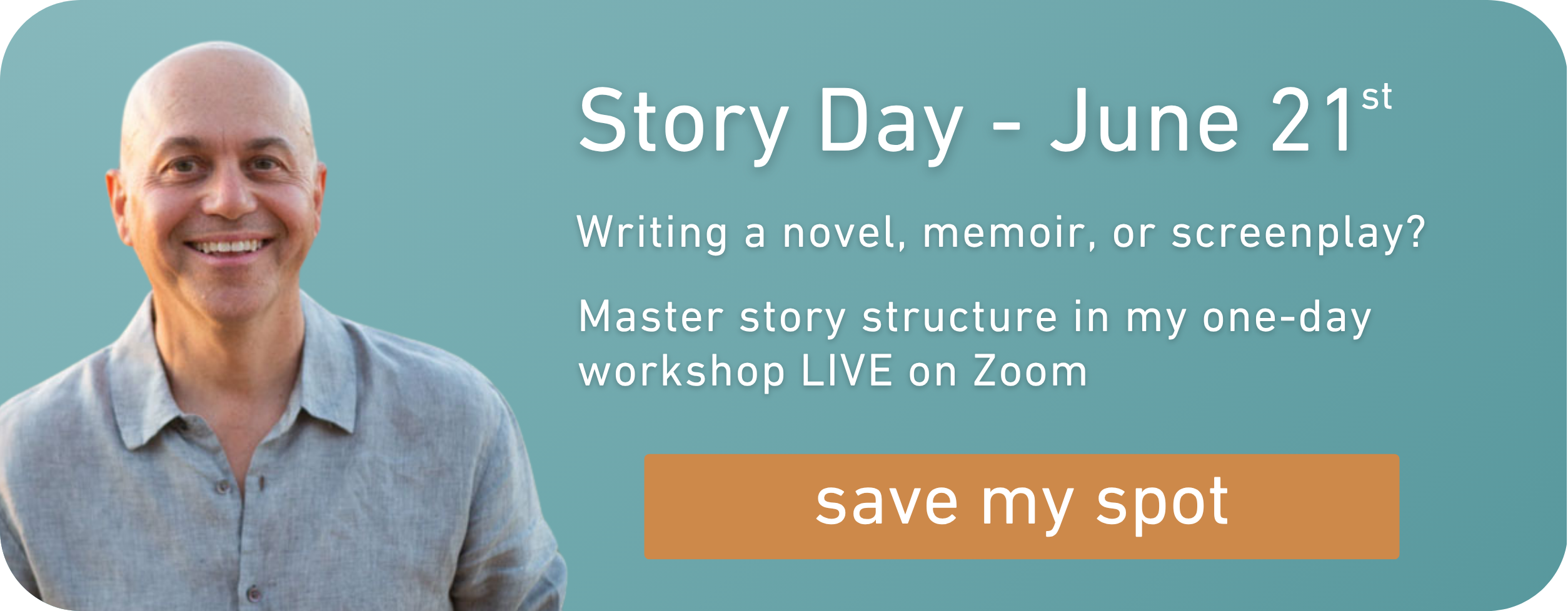 Join my one-day story workshop to master your outline.