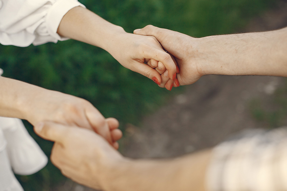 Hands in hands with one another offer a smooth intro to book tropes related to romance