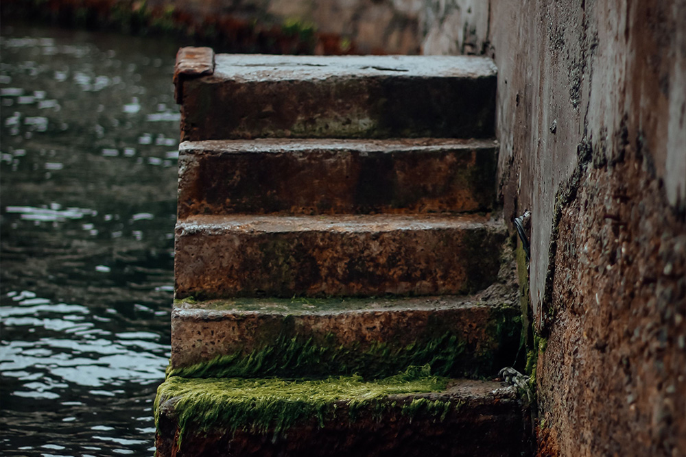 Steps depicted to suggest serenity in learning what is an imprint