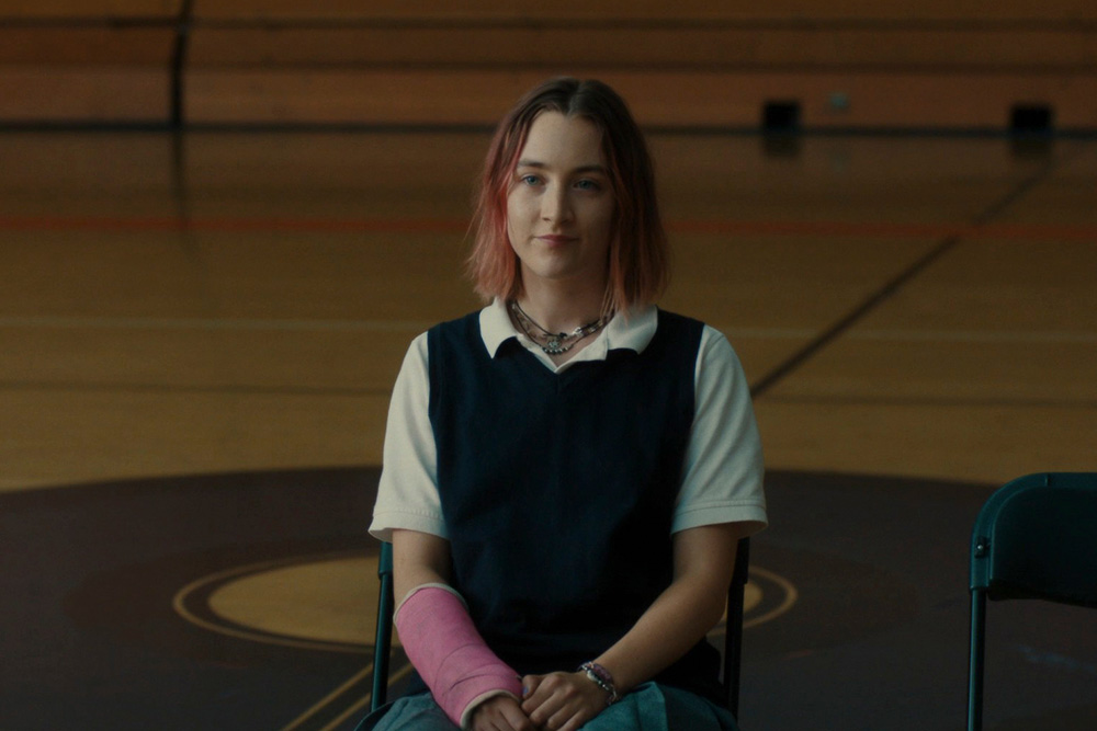 Lady Bird imaged here as an example of how the dramatic question is shaped