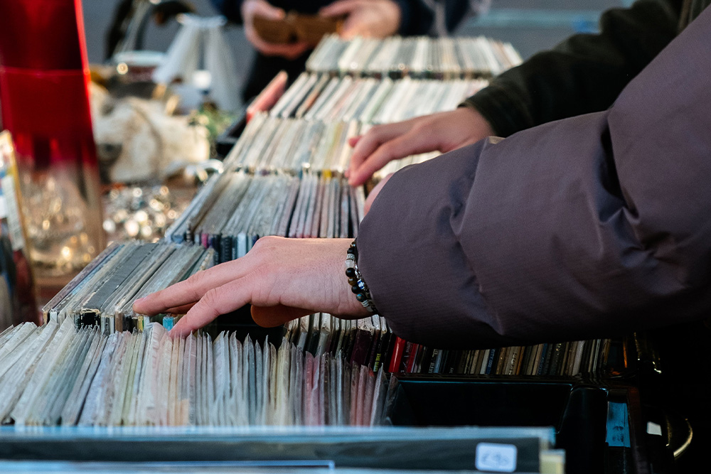 Picking out a great vivid verb is like looking through a record bin for the right sample