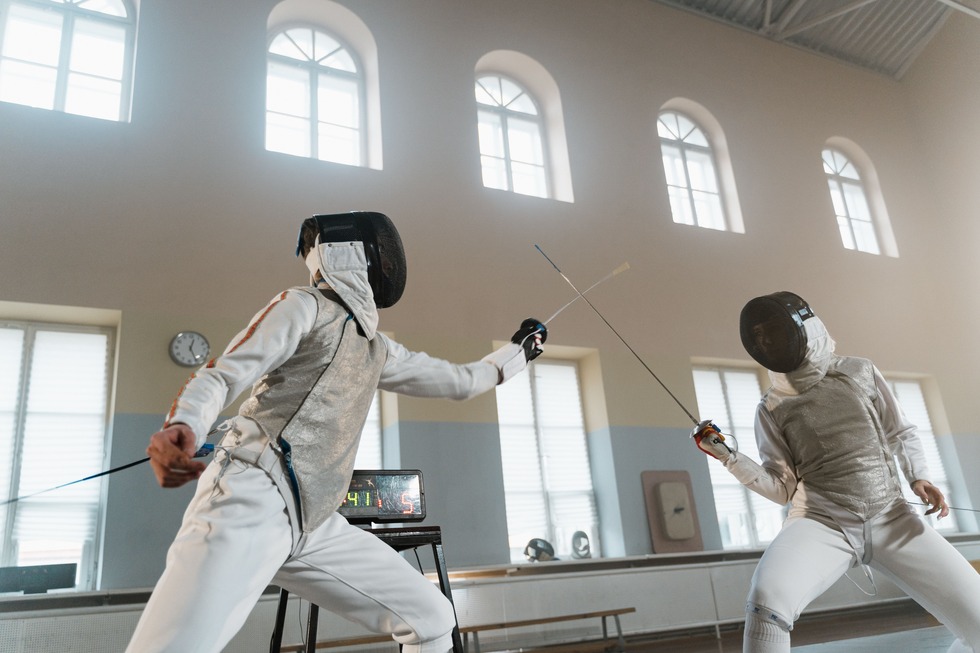 A fencing match is one of many scenes you can write once you know how to write a fight scene.